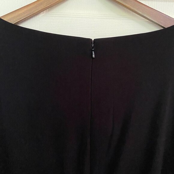 Eliza J Women's NWOT Black Flounce Sleeve Pockets Sheath Stretch Dress Size 20W - Picture 7 of 9